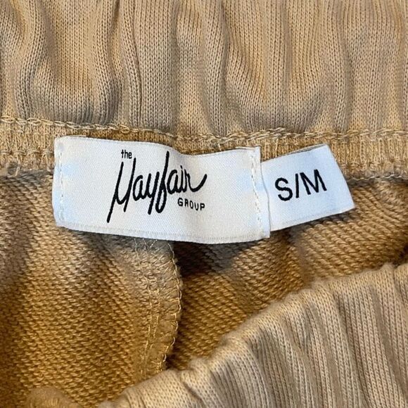 The Mayfair Group Tan It’s Not You It’s Me Elastic Waistband Sweatpants Medium - Picture 4 of 9